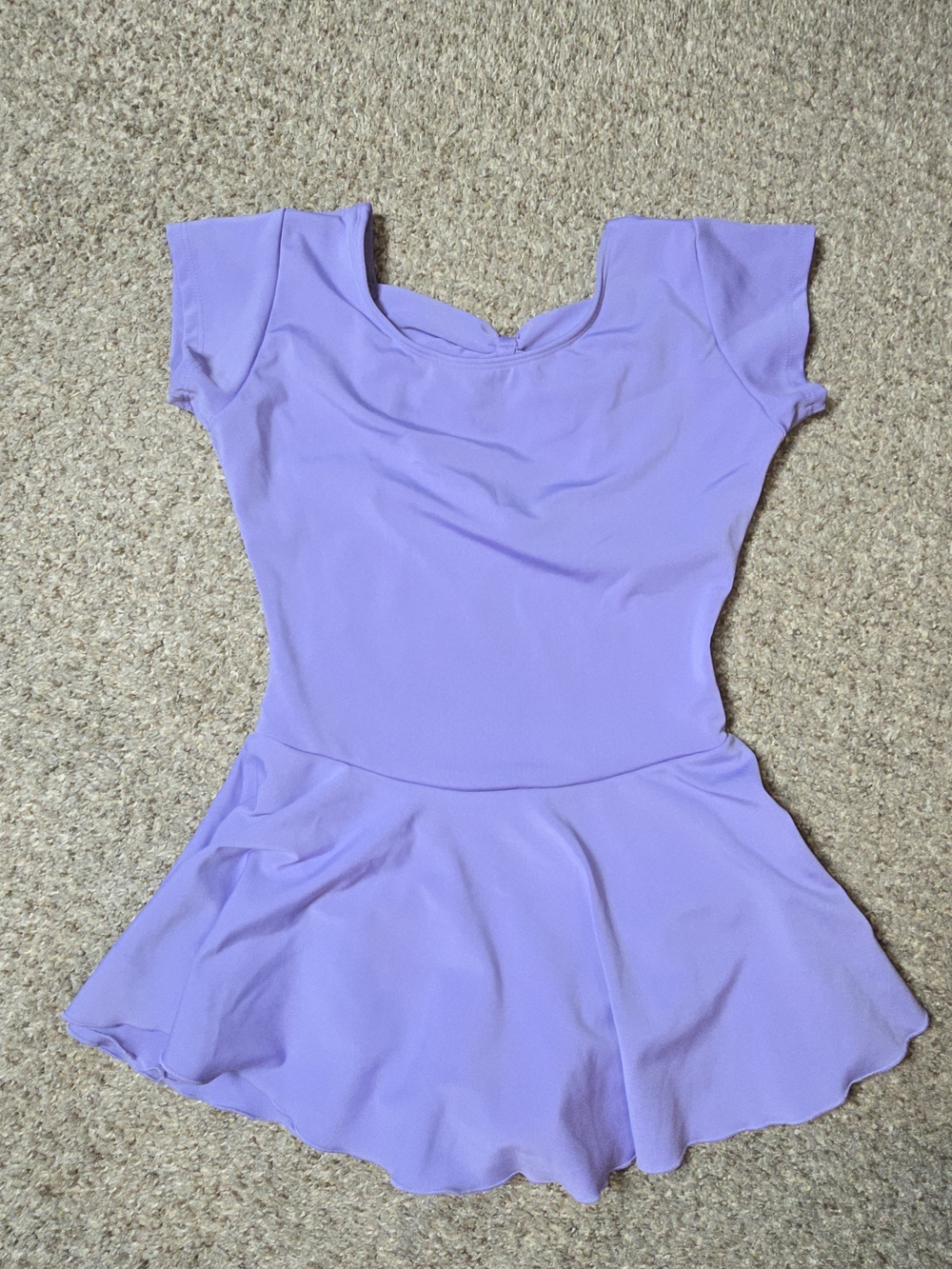 Eurotard Girl's Lilac Short Sleeve Ballet Leotard Size Large